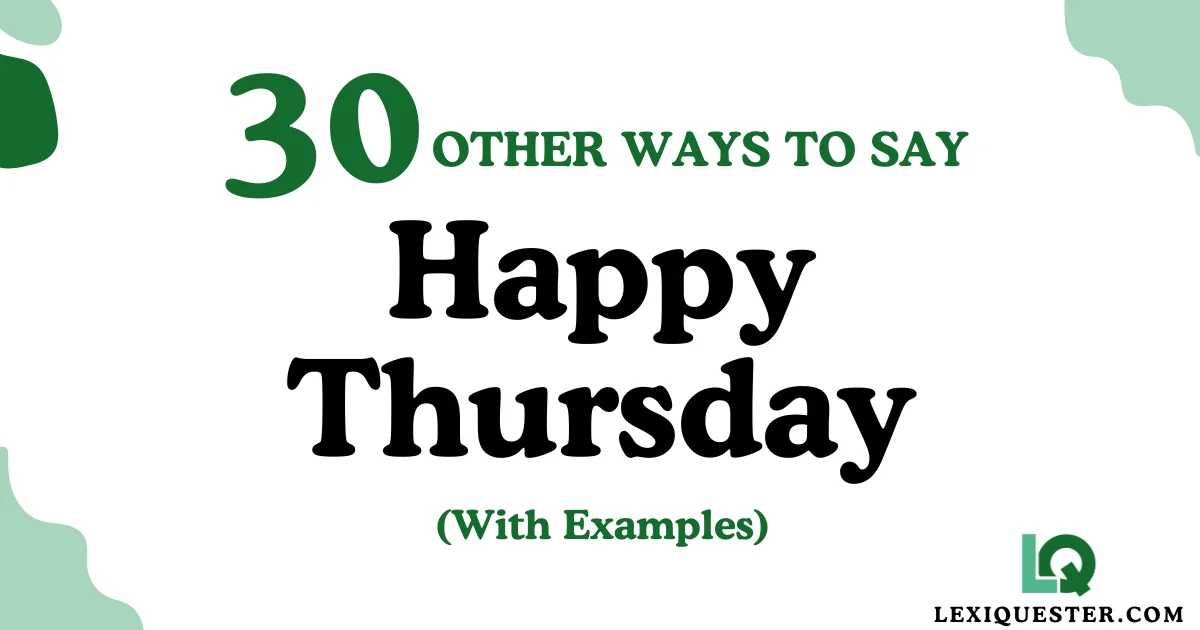 Happy Thursday