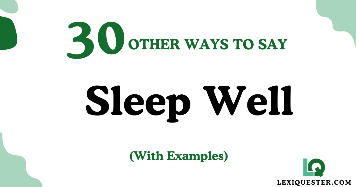 Sleep Well