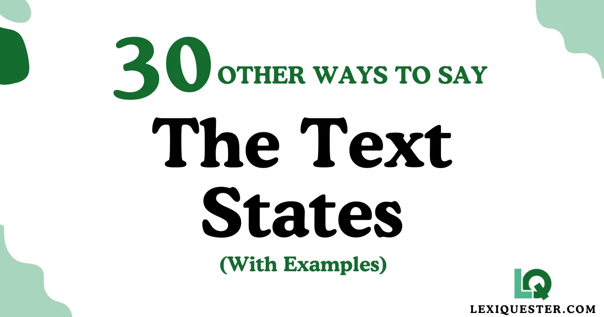 The Text States