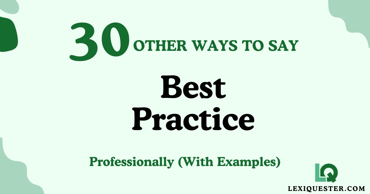 Best Practice