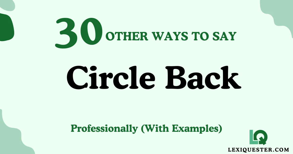 Circle Back